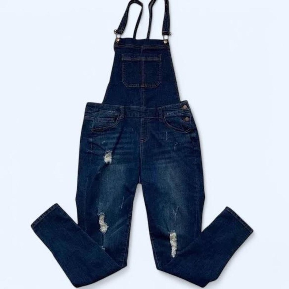 Dark Blue Denim Overalls